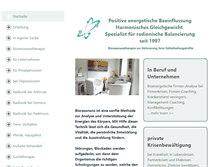 Tablet Screenshot of bioenergetische-praxis.com